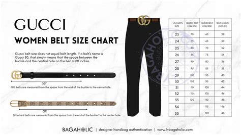 gucci size chart for women